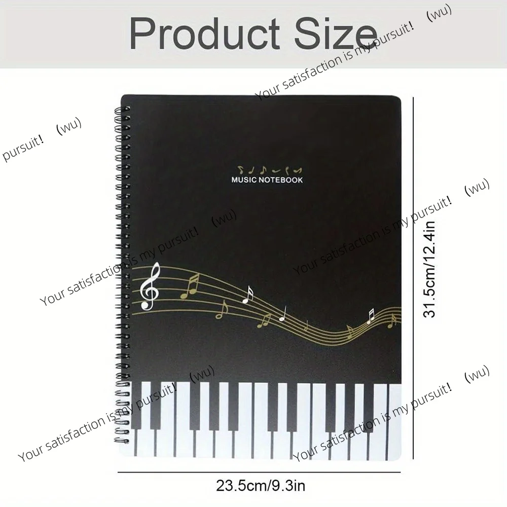 Sheet Music Folder - Dual Purpose Music Stand - 20 Protective Cover Pocket Spiral Notebook Binder Storage