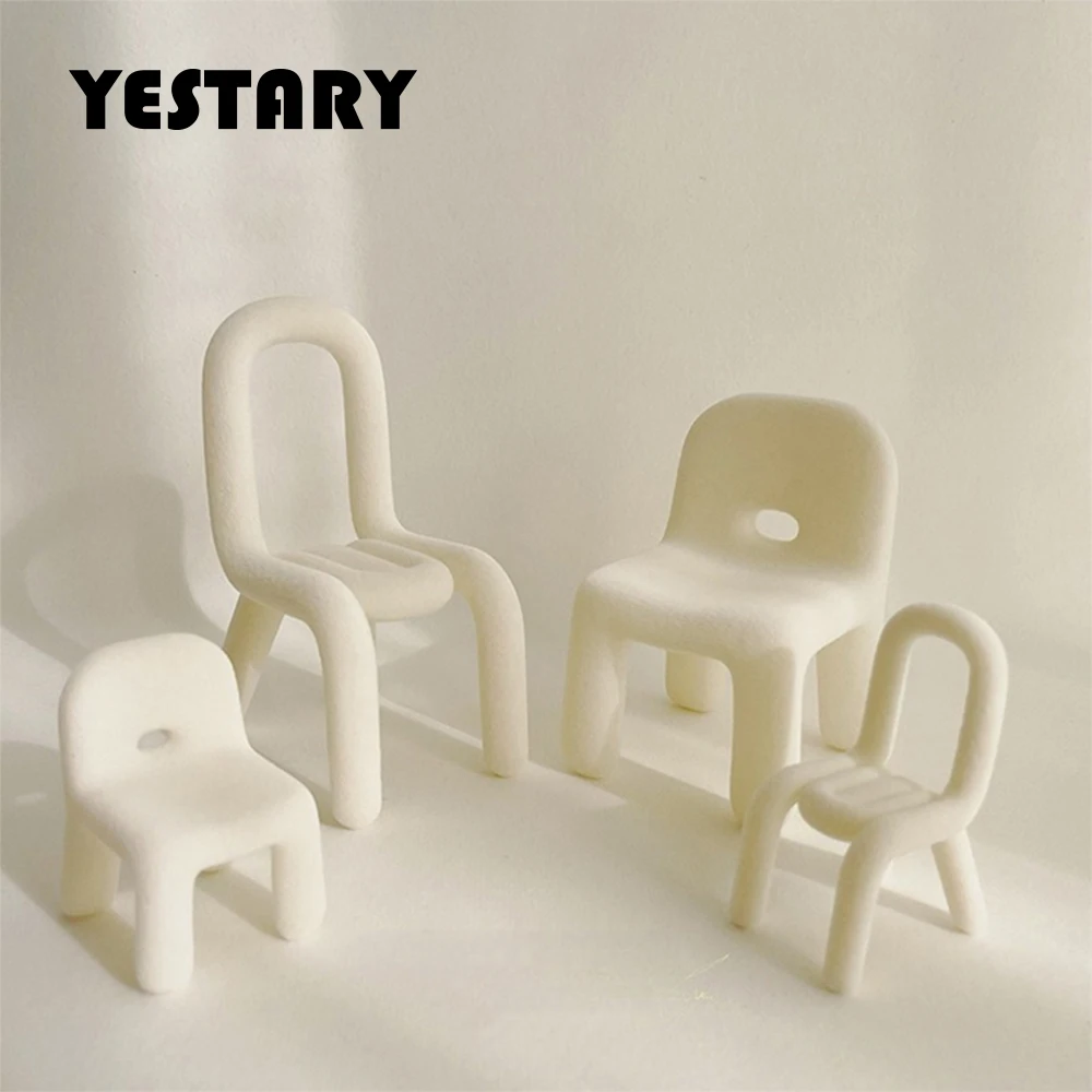 

YESTARY BJD Dolls Furniture Designer Tubular Chair For BJD 1/6 1/12 Blythe Dollhouse Furniture Fashion Chair Miniature Items Toy