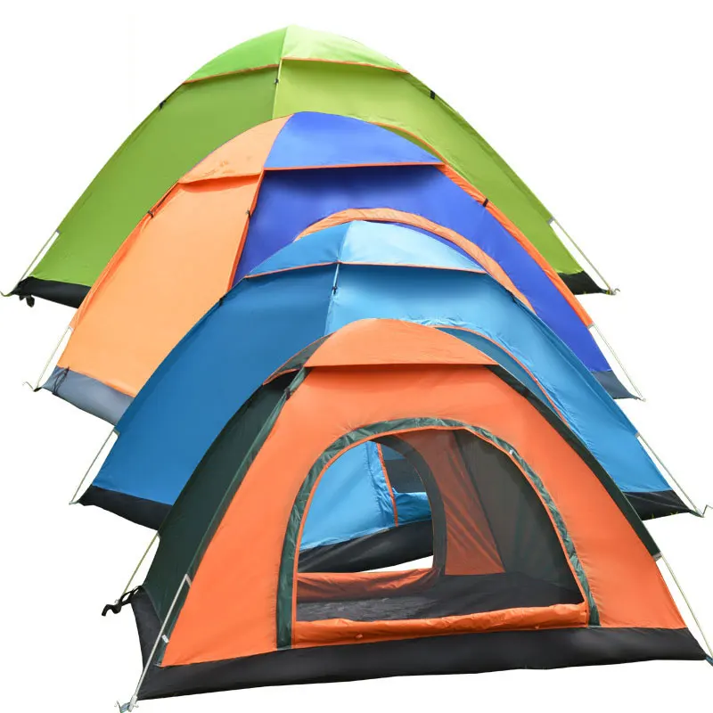 Outdoor Camping Folding Fully Automatic Tent 3-4 People Easy Quick Opening Double Beach Tent