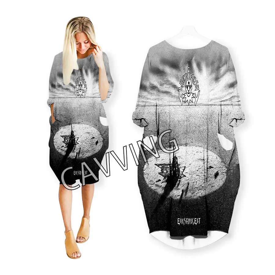 Cavving 3D Print Rock Band Fashion Funny Shirt Pak Harajuku Top Vrouwen Anime Gown Logo Vrouwen Rok Lange-mouwen Jurk