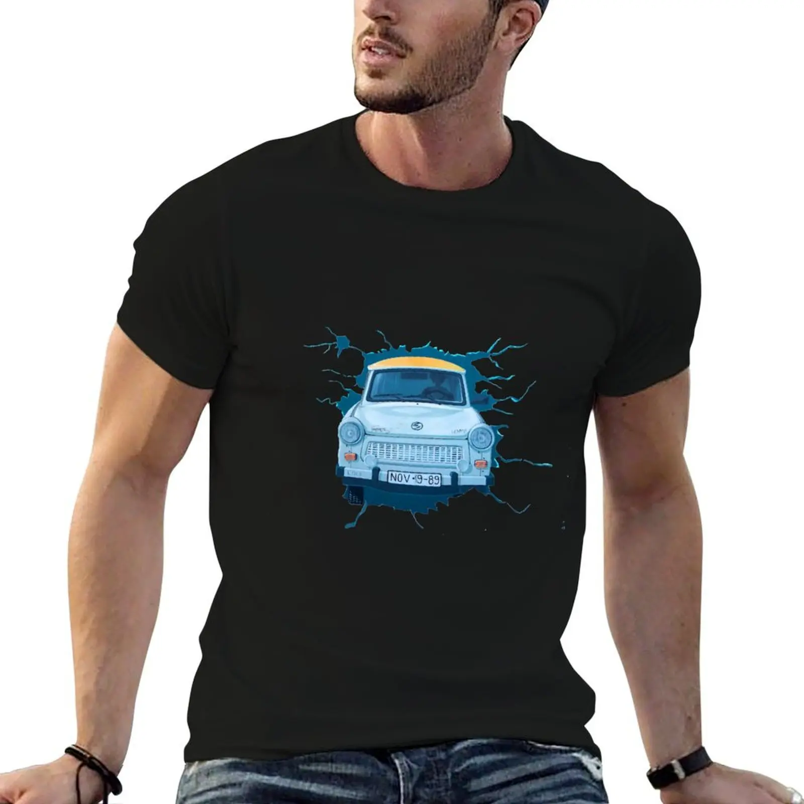 

Berlin Wall - Trabant T-Shirt t shirts cotton 100% man t shirt designer T-Shirt