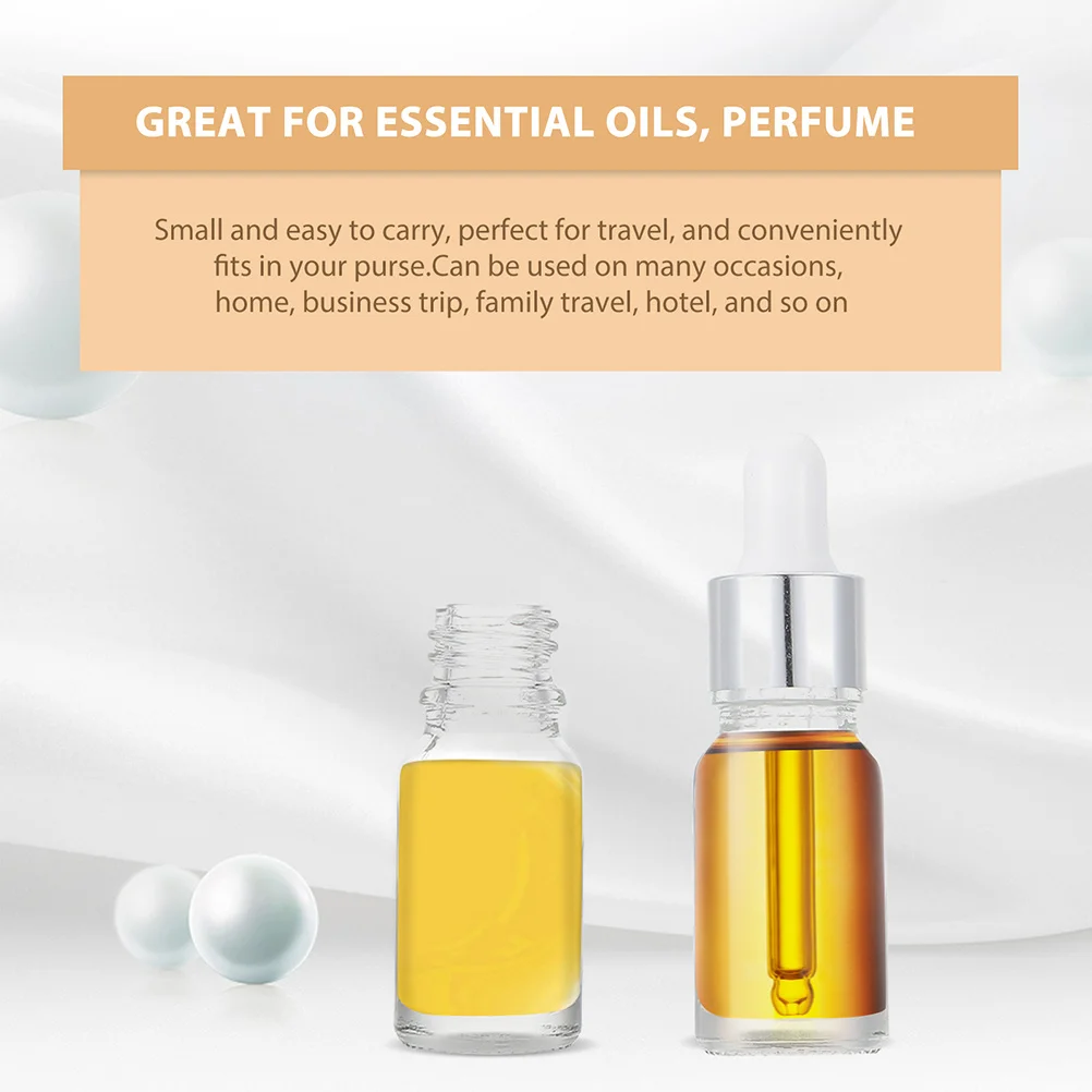 

12Pcs Essential Oil Glass Dropper Bottles Small Leakproof Portable Bottles for Aromatherapy Perfume Glass Dropper Bottle