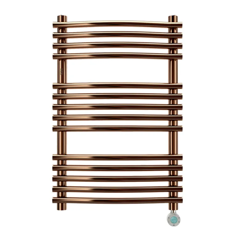 

Electric Towel Rack Bathroom Accessories Chrome Rose Gold Electric Wall Mounted Essential Flat Towel Rack Radiator