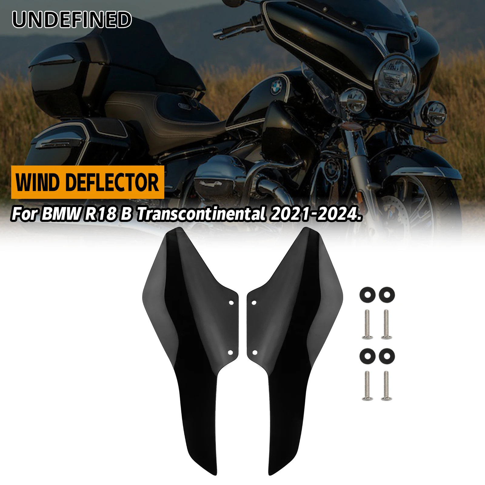 

Motorcycle Wind Deflector Leg Protector Side Fairing Windshield Fits For BMW R 18 B R18B Bagger R18 Transcontinental 2021-2024