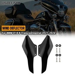 Motorcycle Wind Deflector Leg Protector Side Fairing Windshield Fits For BMW R 18 B R18B Bagger R18 Transcontinental 2021-2024
