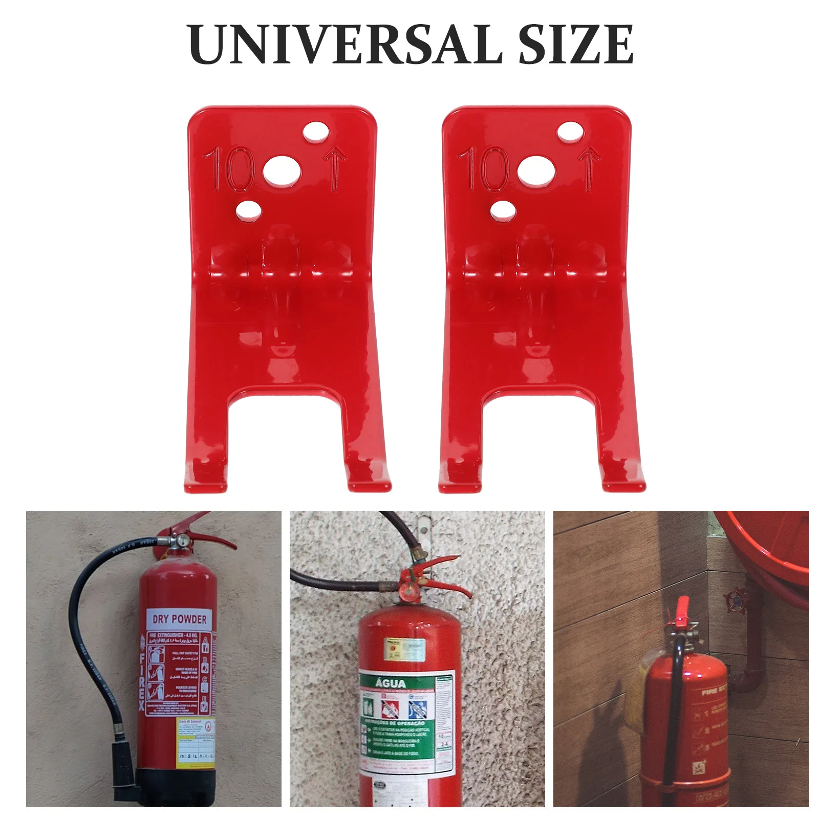 Fire Extinguisher Bracket Hooks Wall Mounting Kit Universal Iron Holder for Home