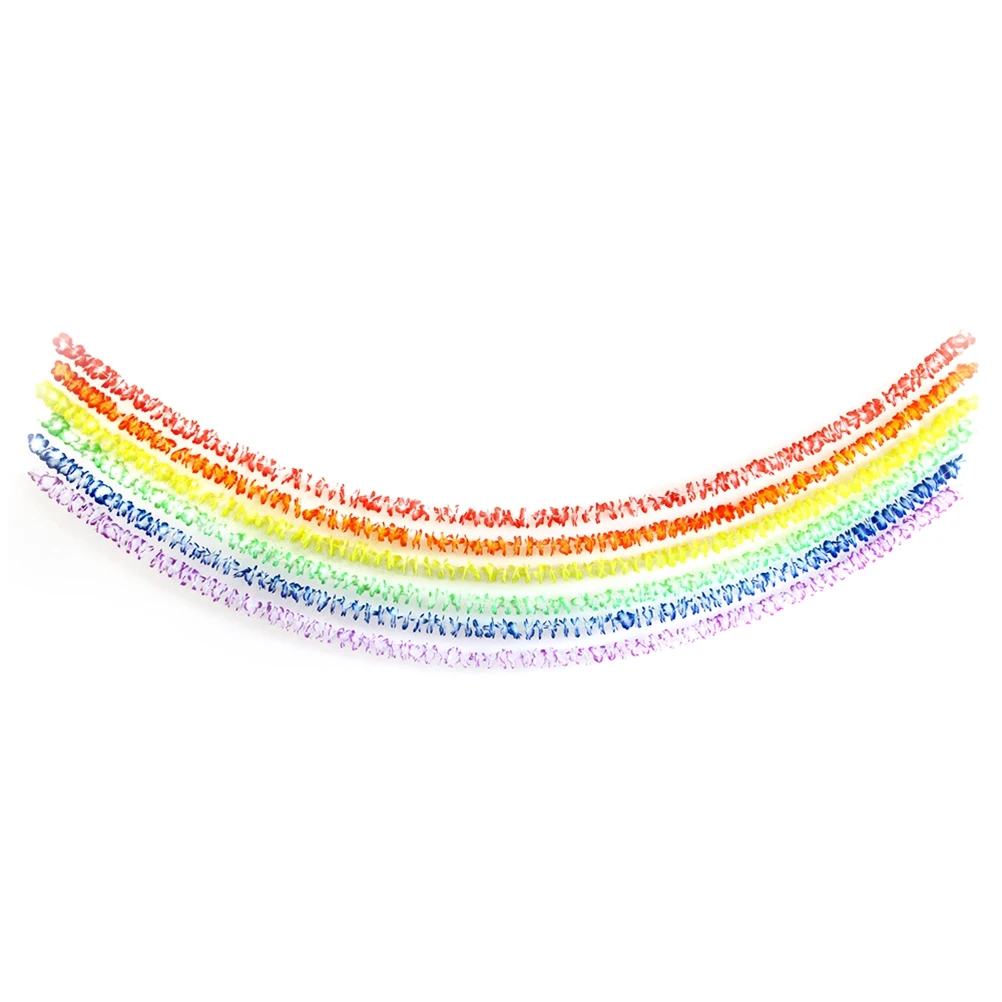 

6 Pcs Strip Set Garland Hawaiian Lei Party Decoration Luau Theme Hawaiian Party Garland Reusable Cloth Festive Supplies DIY