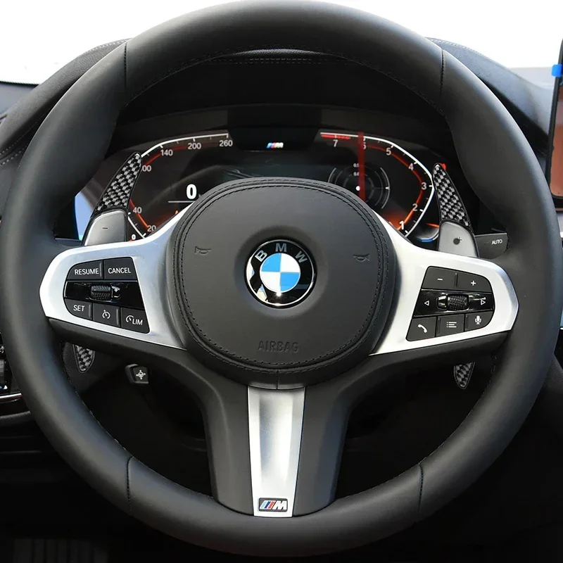 

For BMW X1 X2 X3 X4 X5 X6 X7 M2 M3 M4 M6 M5 Z4 M8 Carbon Fibre ABS Steering Wheel Shift Paddle Extended Sport