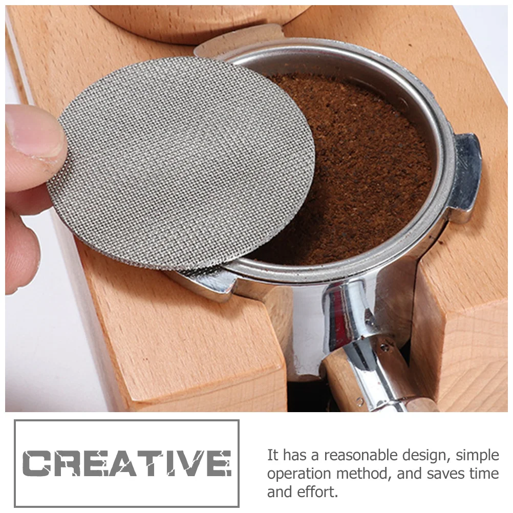 

Espresso Filter Screen Stainless Steel Coffee Maker Filter Easy Clean Reusable Mesh Plate Coffee Strainer