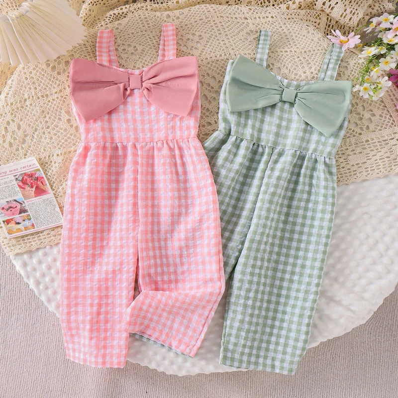 

Children's clothingGirls' suspender jumpsuit baby children's clothing set