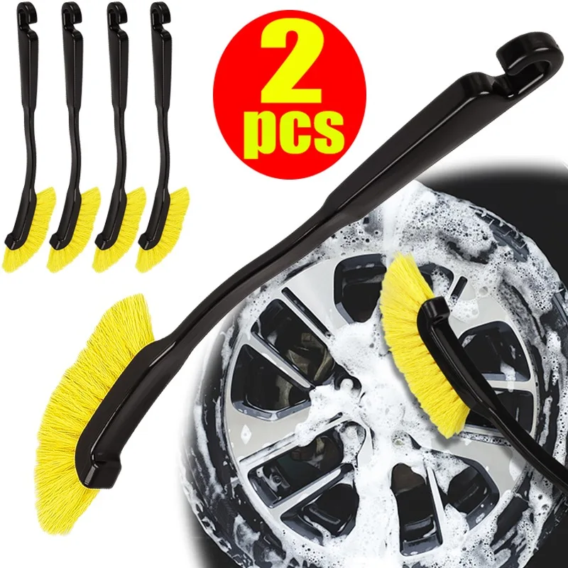 

Car Tyre Rim Special Cleaning Brush Plastic Long Handle Crevice Cleaning Brush Universal Car Tyre Washing and Maintenance Tools