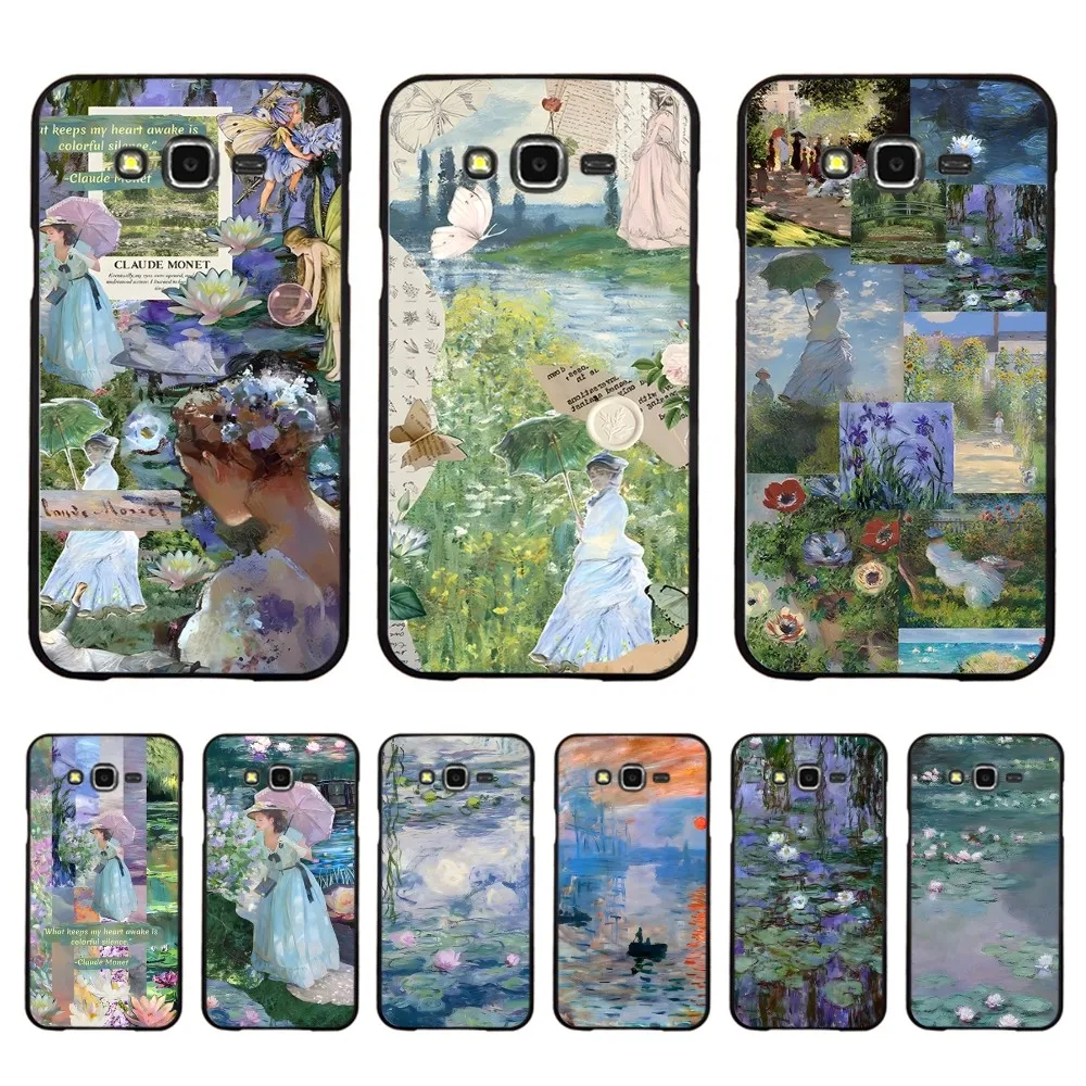 Claude Monet Impressionist Art iphone case For Samsung J 7 plus 7core J7 neo J6 plus prime J6 J4 J5 Mobile Cover