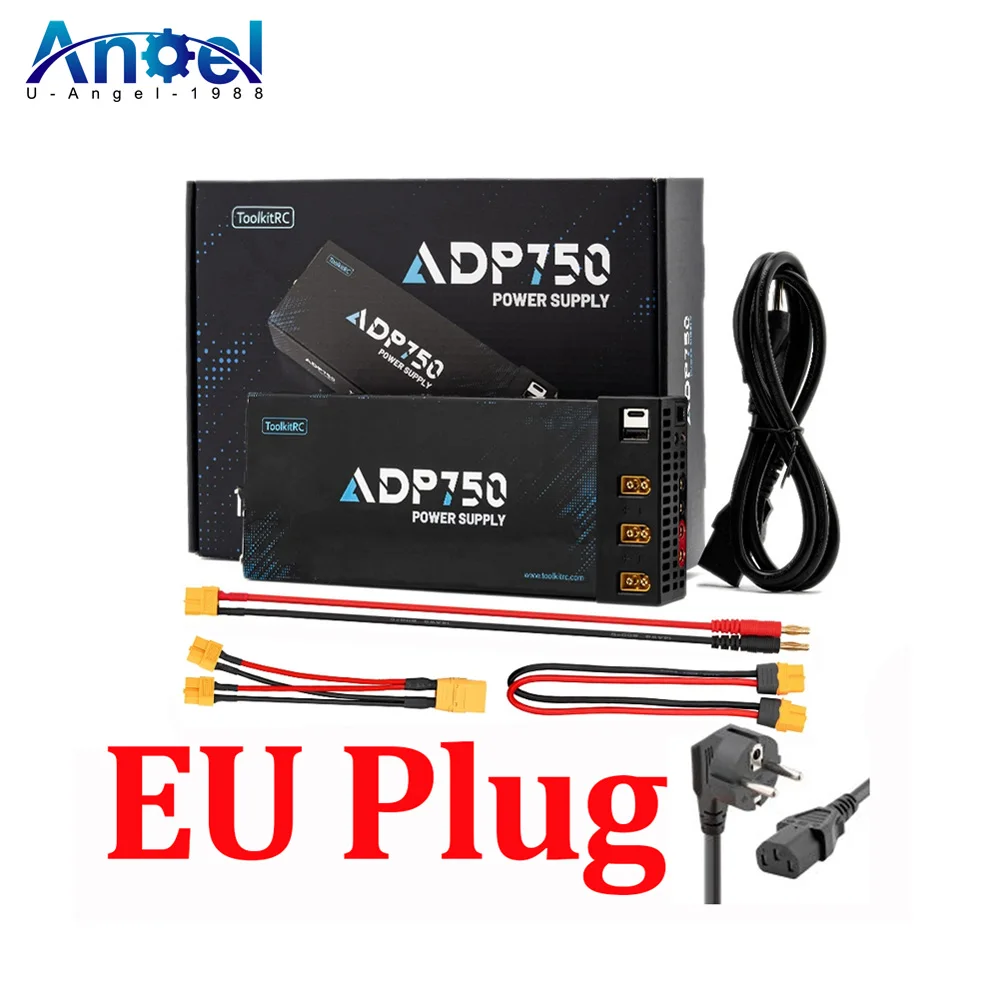 New ToolkitRC ADP750 750W XT90 XT60 output 12V 30A AC input 100V-240V Power Supply Adapter for ToolkitRC Battery Charger