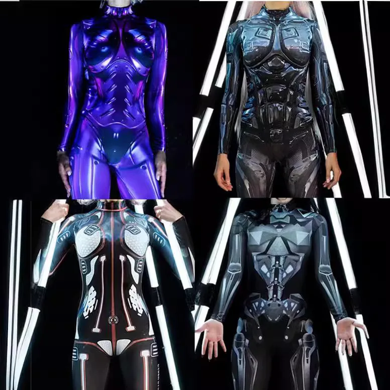 

3D Digital Color Printed Jumpsuits Caitsuit Adult Anime Character Cosplay Bodysuit Aerial Yoga Performance Stage Costumes 2026