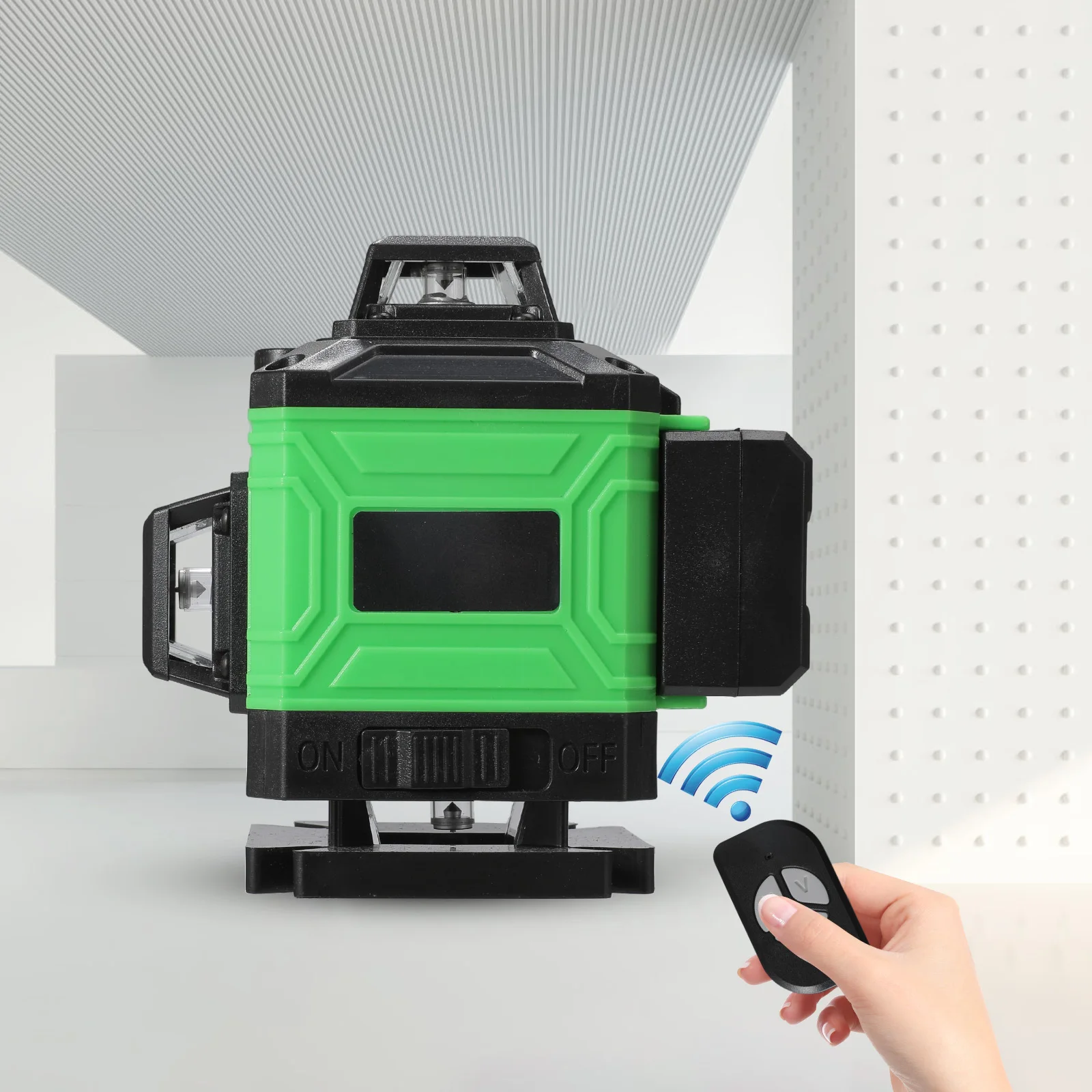 3D/4D 16-Linien-Lasernivelliergerät 3 ° Selbstnivellierender, USB-Aufladbarer Kreuzlinienlaser für Bauarbeiten, Vertikale/Horizontale Nivellierung – Detail 8