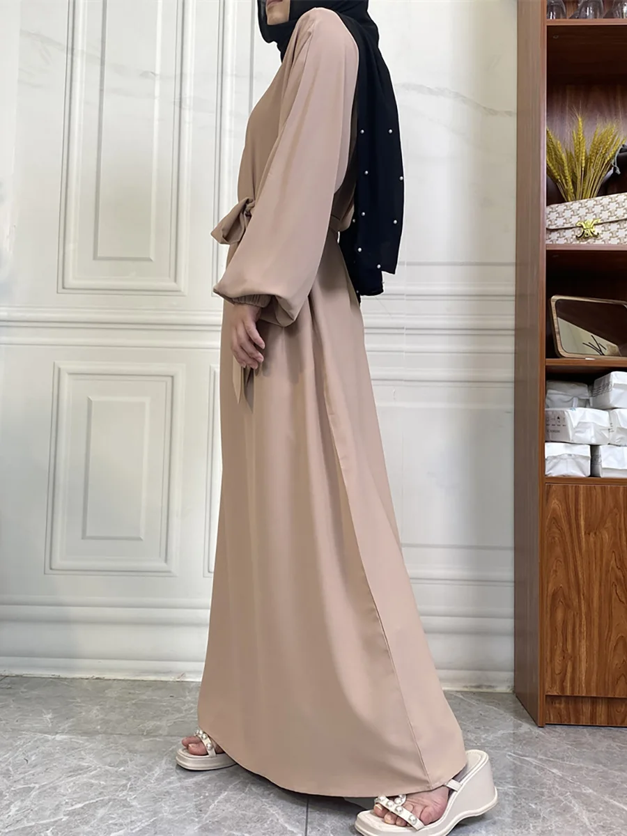 حار سيلي أسلوب بسيط فساتين مغربية قفطان تركيا بلون الخليج عبايات المرأة الإسلامية فستان طويل مسلم السعودية رداء رمضان 70