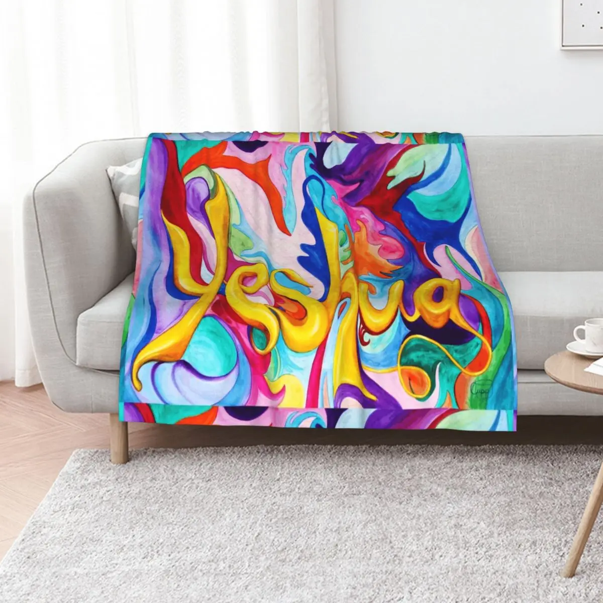 

Yeshua Throw Blanket Beach Luxury Designer Vintage blankets ands Blankets