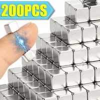 200/10PCS Mini Strong Magnets Neodymium Cube Magnets for Fridge Whiteboard Office Dry Erase Board Magnetic Block DIY Crafts