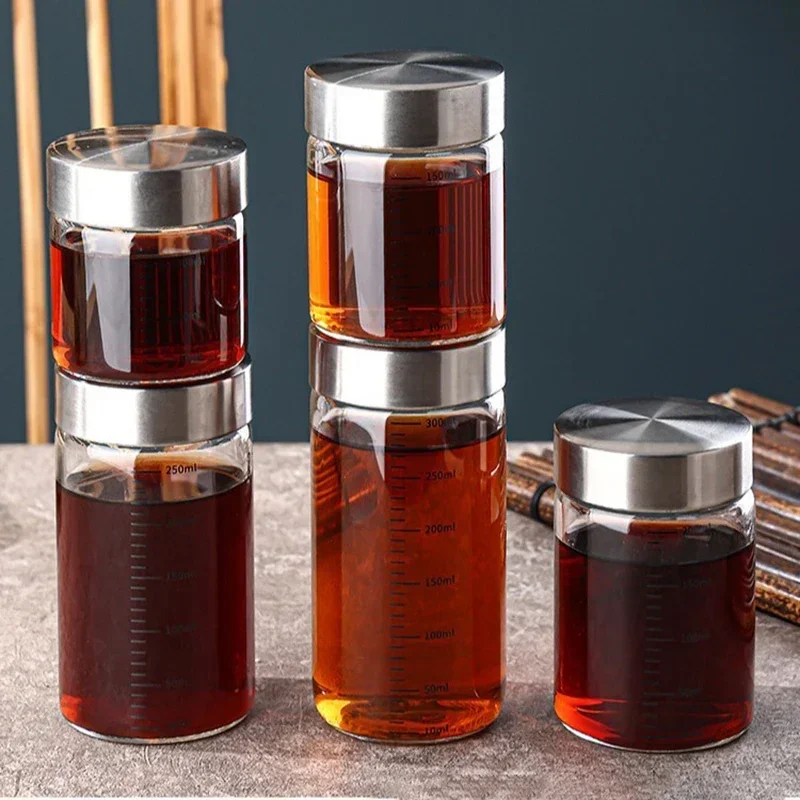 Yüksek Borosilikat Cam Şişe Kahve Fincanı sızdırmaz Bira Şarap Şişesi Ölçekli Yüksek Sıcaklık Dayanımı Sıvı Kabı