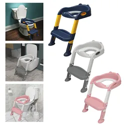 Adjustable Infant Kids Potty Seats Training Seat Toilet Seat Ladder with Step Stool Baby Kids for Baby