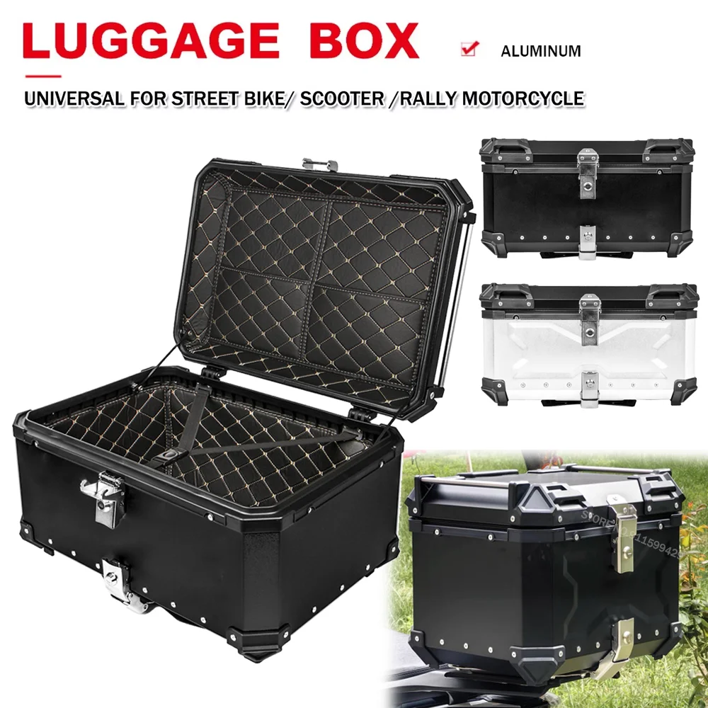 45L 55L 65L Motorcycle Top Box Universal Trunk Tail Case Rear Luggage Tool Cases For BMW R1250GS R1200GS F900XR G310GS F850GS