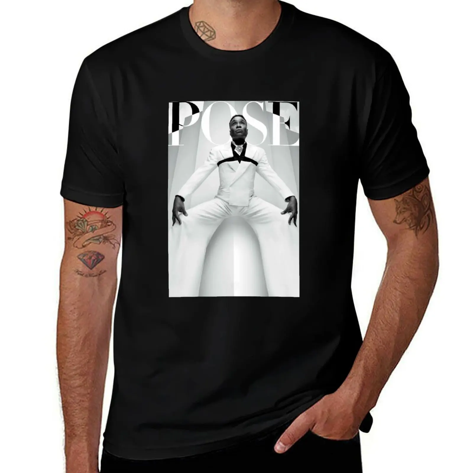 POSE Pray Tell Black and White - Live Work Pose TV Show T-Shirt Outdoor Working T-Shirt