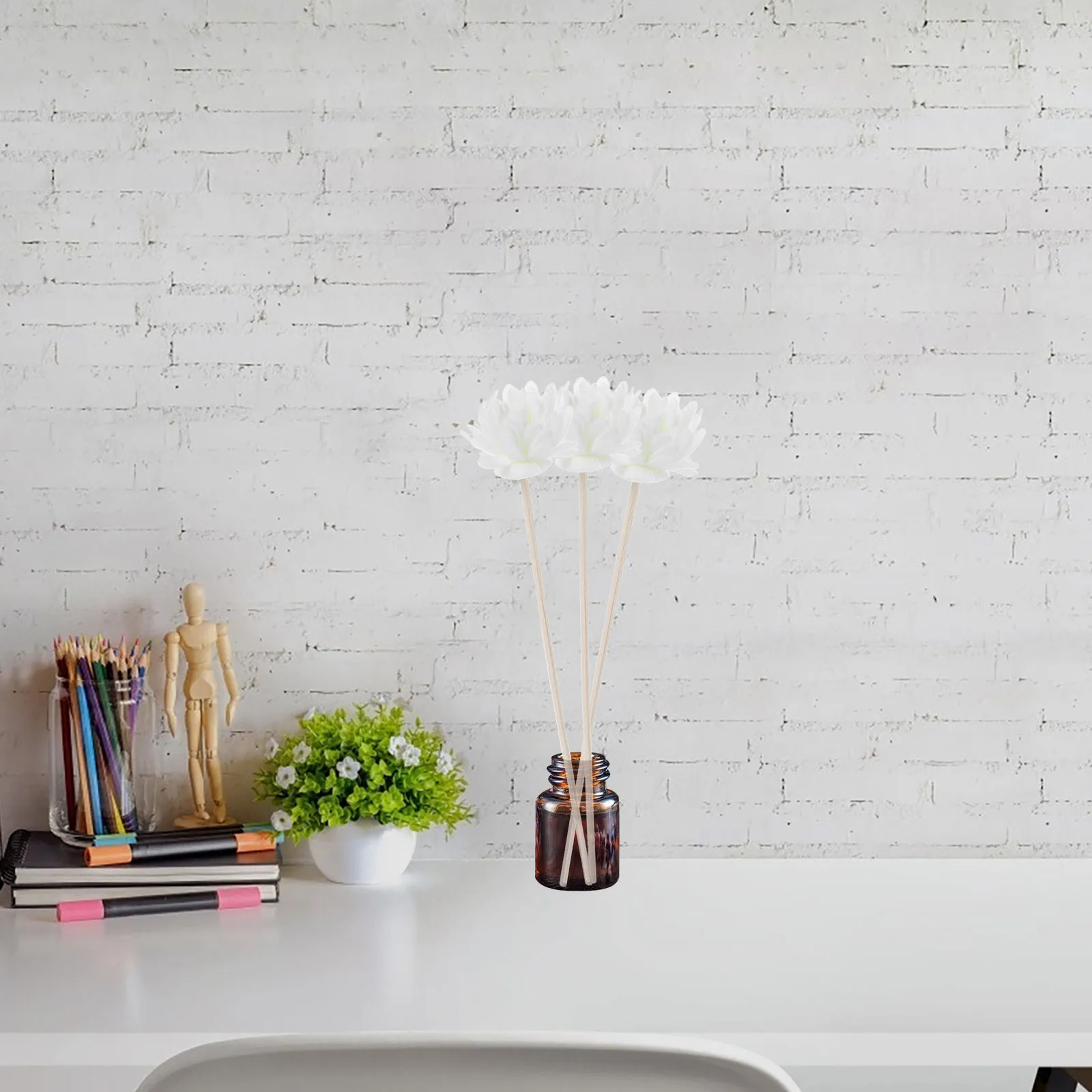 

6Pcs Artificial Chrysanthemum Diffuser Sticks for Essential Oil Aromatherapy Fragrance Diffusers Decorative Flower Aroma Bottles