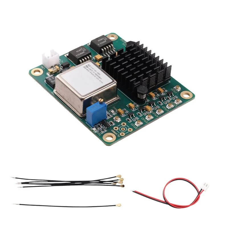 ABMH-Y11 OCXO Clock Generator HAT Multi-Channel PLL Output For Raspberry Pi 10Mhz Frequency Standard Jitter Reduction Reducer