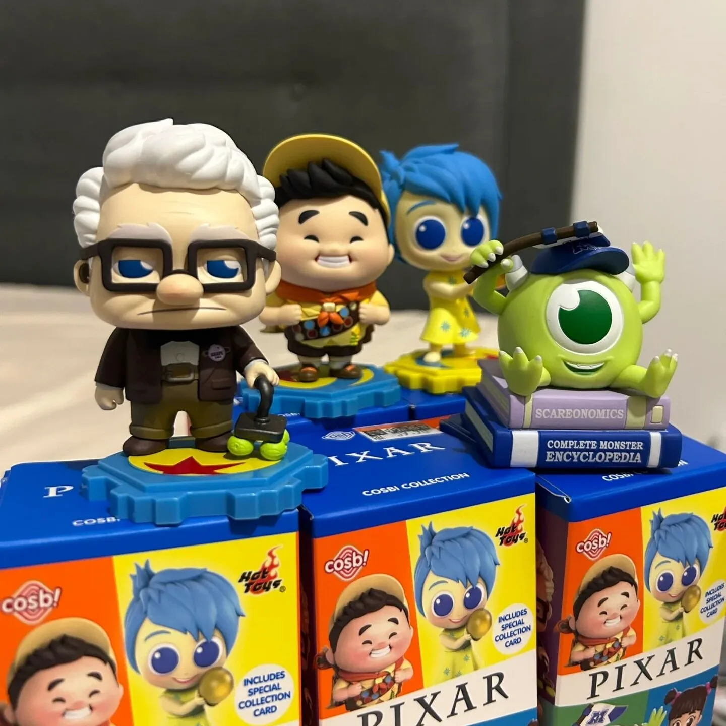 Hottoys Disney Pixar Movie Series Mind Attack Team S1 Jack Jack Sadness Joy Russell Boo Height Cosbi Mini Collector Toys Gifts