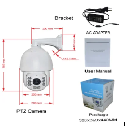 التناظرية 5MP 20X زووم بصري PTZ تتبع السيارات سرعة كاميرا بشكل قبة