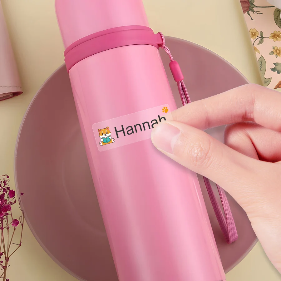 ‌Custom Name Stickers Waterproof - Personalized Labels for School Supplies, Sports Gear & DIY Crafts, Multilingual Kids‌
