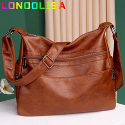 3 Layers Zippers Shoulder Handbag High Quality Shoulder Crossbody Bags Luxury Designer Messenger Sac Small Casual Tote Bags