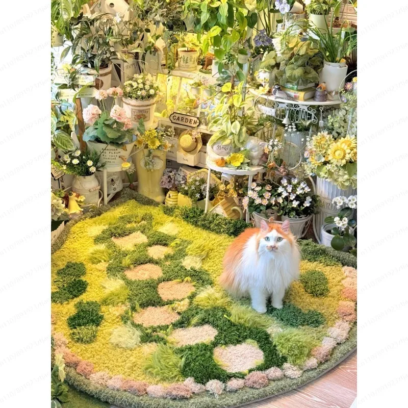 DIY Cat-Friendly Moss Carpet Kit, Pet Paradise Indoor Plant Theme, Complete Material for Handmade Rug Gift