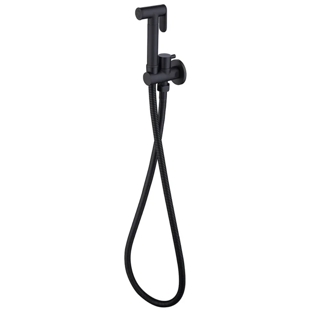 

Настенный комплект для унитаза и биде: распылитель, шланг 1,5 м, мощное давление воды, матовая отделка