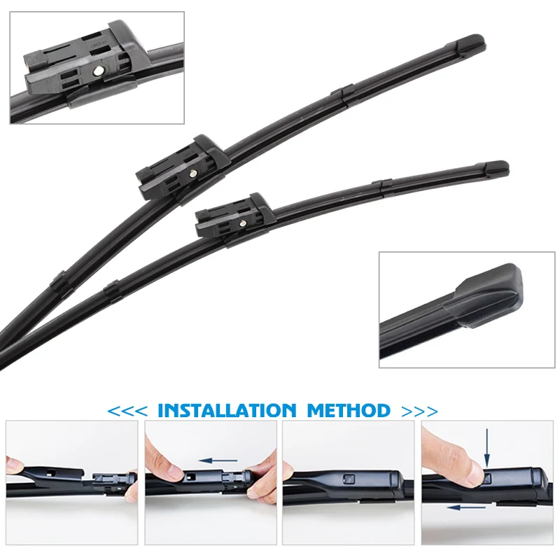 ใบปัดน้ําฝนรถยนต์สําหรับ BMW 7 Series F01 F02 F04 G11 G12 G70 2008-2024 กระจกหน้าต่างด้านหน้ากระจก Wipers อุปกรณ์เสริมอัตโนมัติ