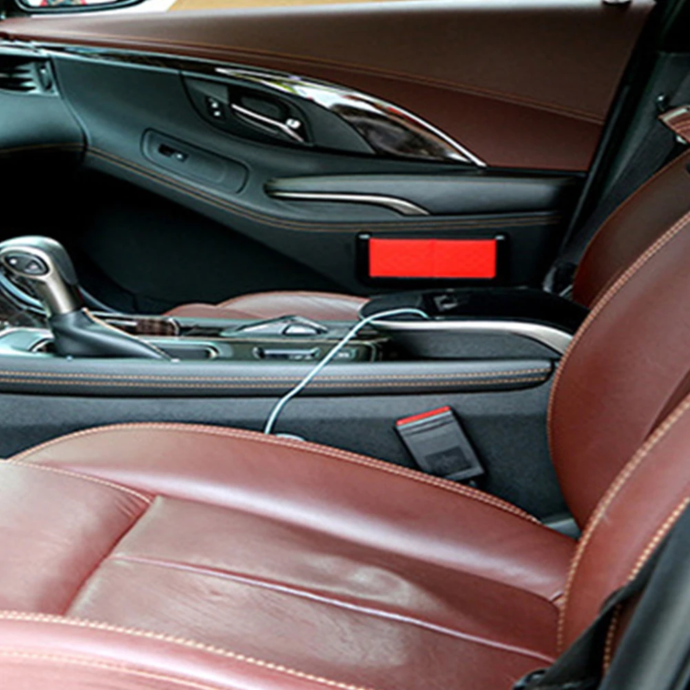 

Car Storage Box Microfiber Pocket Smartphone Card In-car Organizer Auto Supplies Durable Practical