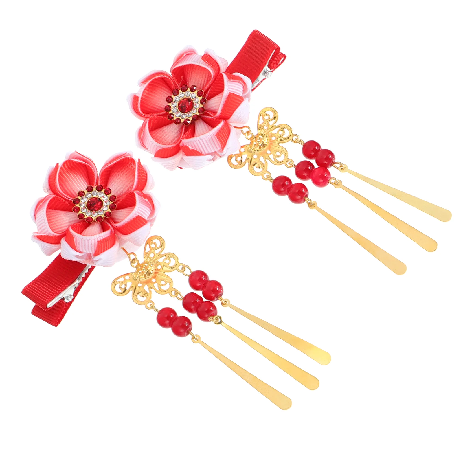 

Hairpin Child Bridal Accessories for Women Plum Barrette Cotton Linen Japanese Clip