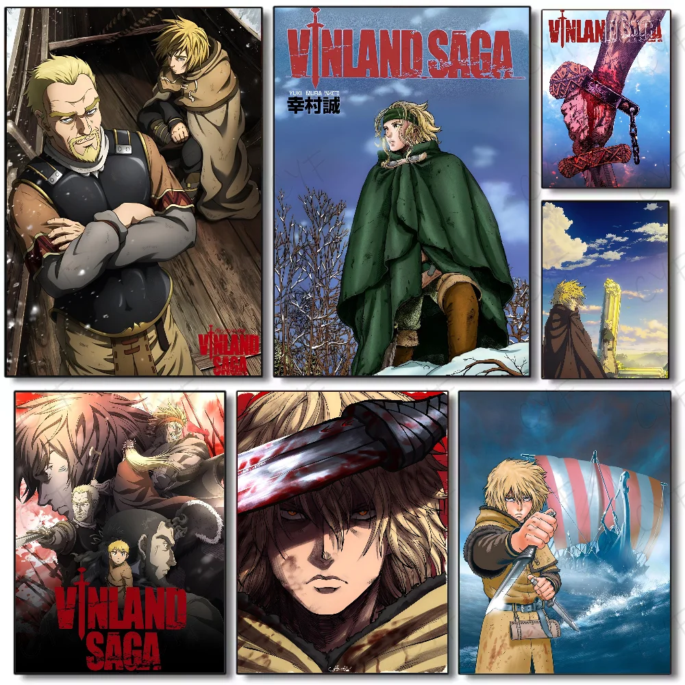 Vinland Saga Anime Manga Poster HD art sticky wall waterproof home living room bedroom bar aesthetic decoration