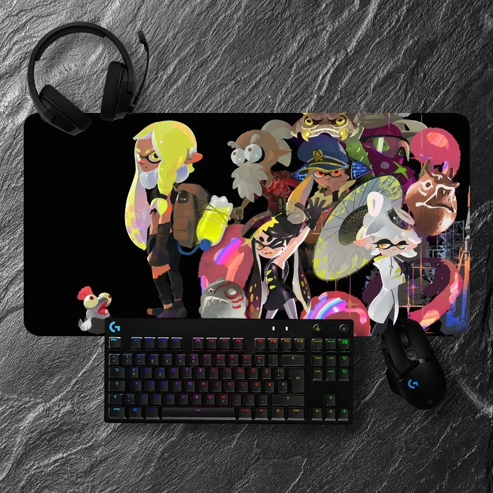 Game Splatoon 3 Mousepads Non-slip Lockedge Office Student Gaming Thickened Large Writing Pad Cushion