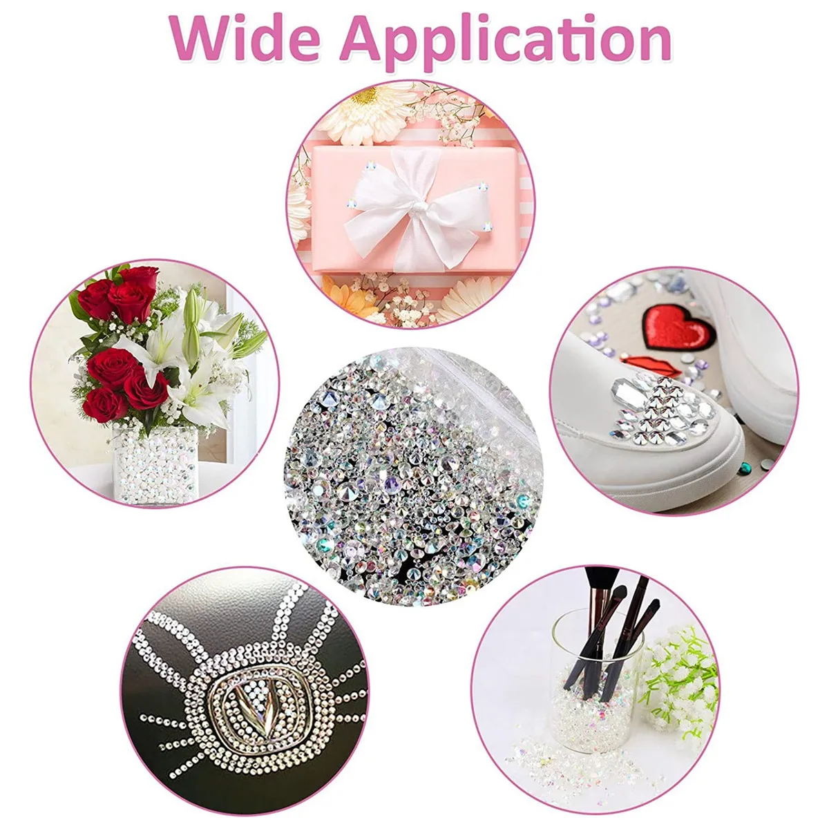 

4000 шт. разбросанные кристаллы для свадебного стола, декоративные кристаллы, акриловые бриллианты для поделок, стразы, наполнитель для вазы