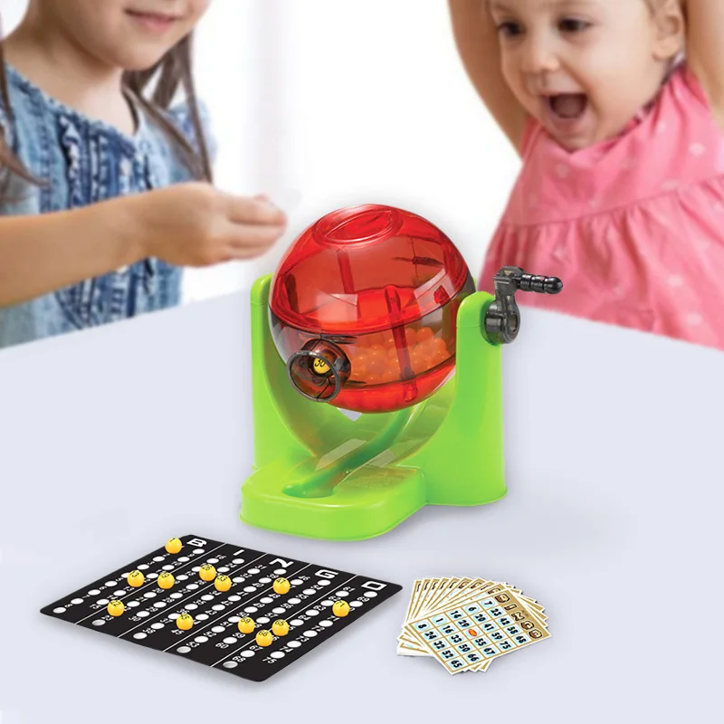 Rotary Cage Revolving Machine Bingo Cage Game Fortunate Toys Game Accessories Bingo Lotto Set for Family Pary Gathering