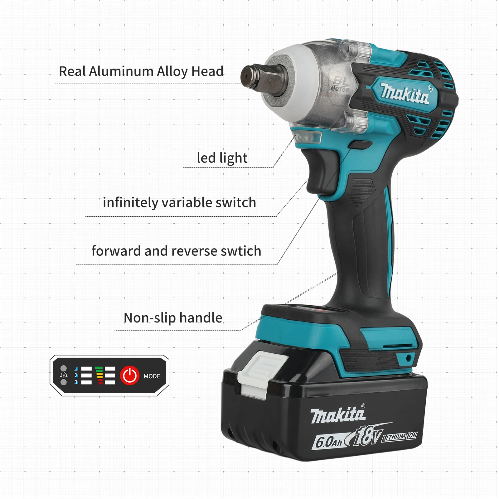 Makita DTW300 18V Tool Set Bru - đánh giá và giá Makita Drill Dtw300