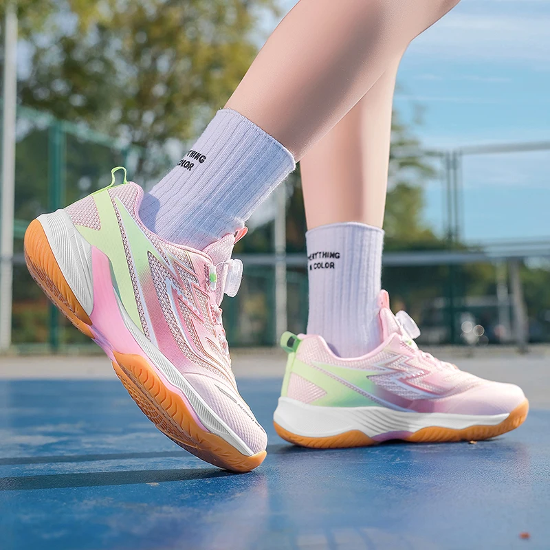 New Children's Badminton Shoes, Girls' Lightweight Tennis Shoes, Middle and Large Children's Anti Slip Training Shoes