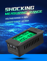 DC0-300V Digital Voltmeter Ammeter Power Meter Voltage Detector Tester Display LCD Power Meter 50A 100A 200A 300A
