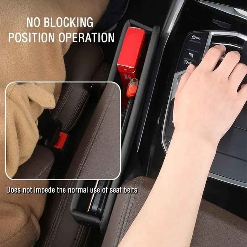 Universal Car Seat Gap Storage Box Auto Console tasca laterale sedile fessure Organizer accessori interni auto accessori para Auto