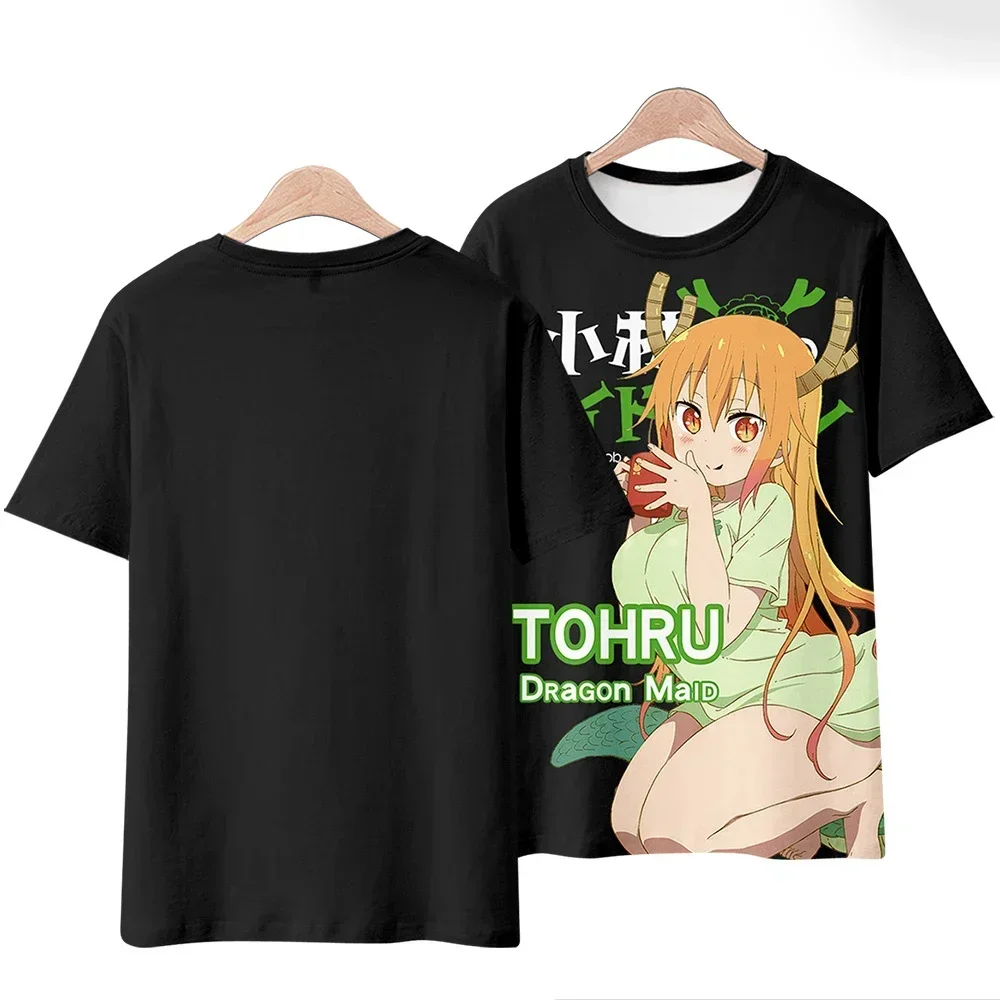 

Anime Miss Kobayashi Dragon Maid 3D Print T-Shirts Men Women Fashion Oversized Short Sleeve T Shirt Kids Tees Tops Man Clothing