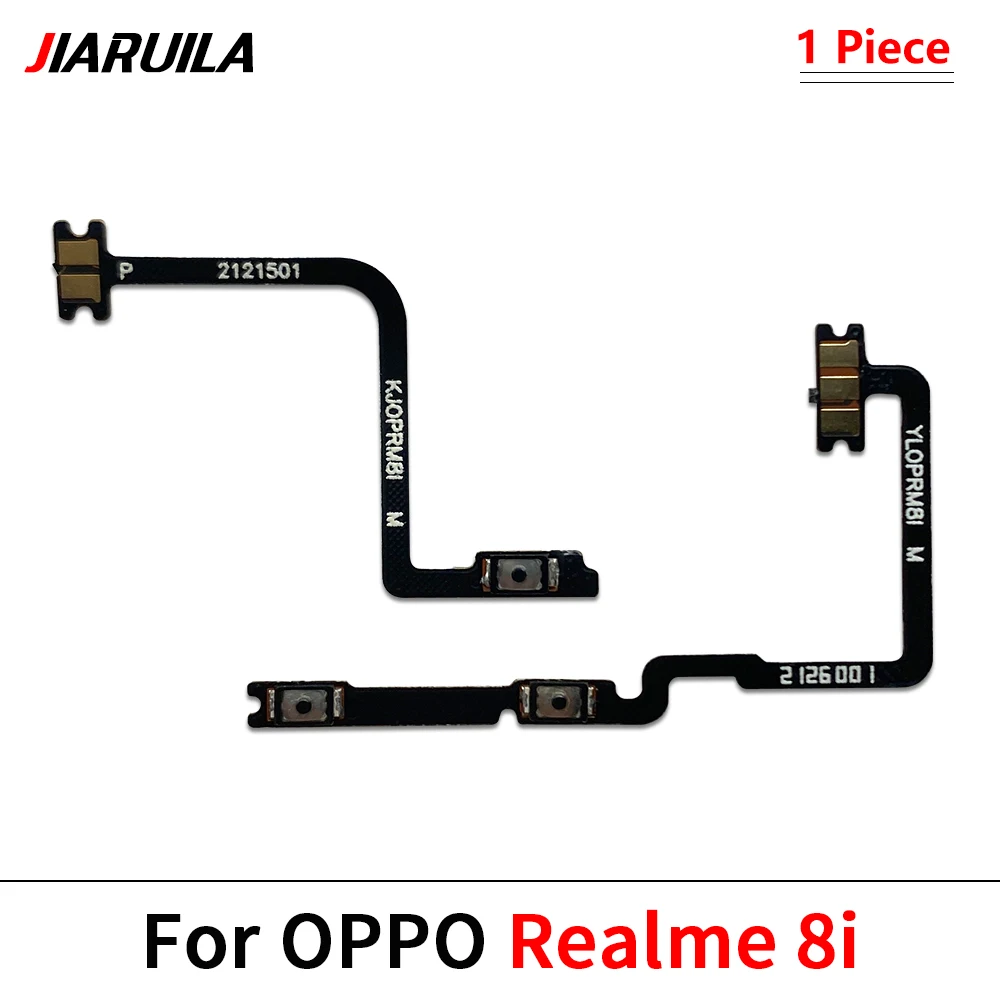 50Pcs，NEW Power on/off Volume Key Button Flex Cable Ribbon For OPPO 3S A5 2020 A31 Realme 8 8i 8 9 11X 5G 10 Pro Plus 10S 11 Pro