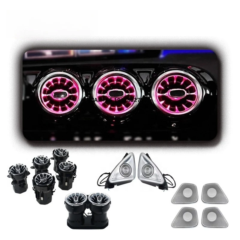 

SJC Car Ambient Light for 2019-2025 A-class W177 Auto Air Vent Light Accessories for Interior Decoration Upgrade