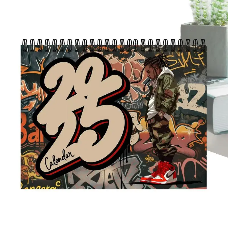 

Hip Hop Wall Calendar 2025 Graffiti 12 Month Calendar Stylish Decorative Calendar Colorful Calendar Multipurpose Calendar Home