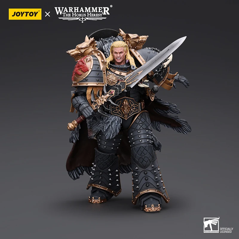 JOYTOY Warhammer The Horus Heresy 1/18 Space Wolves Leman Russ Primarch of the VIth Legion Action Figure Model Toys